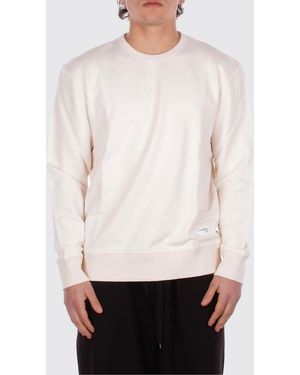Fay Baumwoll-Rundhalsshirt - Weiß