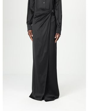Tom Ford Silk Wrap Maxi Skirt - Black