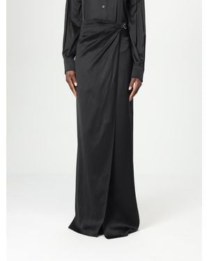 Tom Ford Silk Wrap Maxi Skirt - Black