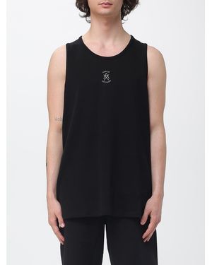 ARMANI EXCHANGE Jersey Tank Top With Embroidered Logo - Black