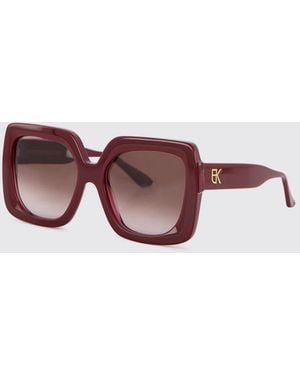 Emmanuelle Khanh Occhiali Da Sole Con Montatura Quadrata - Rosso