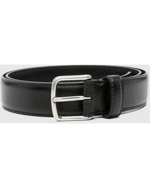 The Row Adjustable Smooth Bovine Leather Belt With Pin-Buckle Fastening - Black