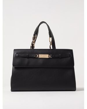 Twinset Borsa Tote Con Placca Logo - Nero