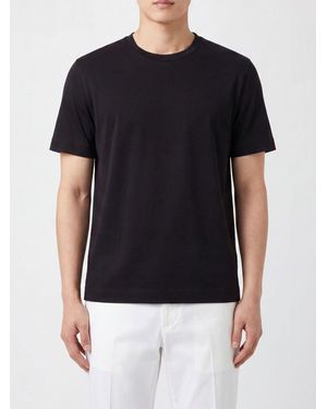 ZEGNA Cotton T-Shirt - Black