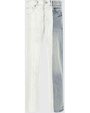 Purple Jeans - White