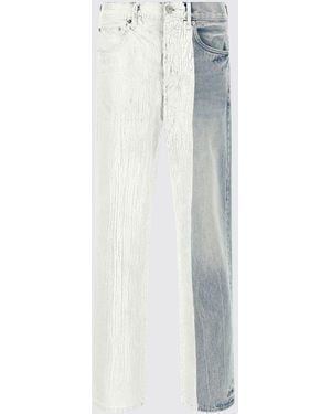 Purple Jeans - White