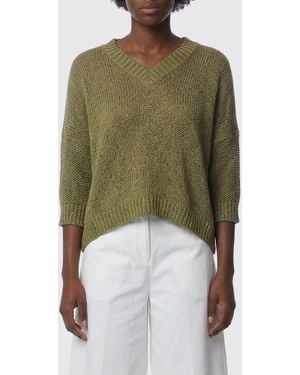 Roberto Collina Jersey De Cuello En V De Mezcla De Algodón - Verde