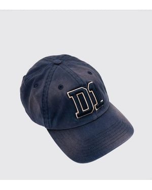 D1 Milano Cotton Baseball Cap With Logo - Blue