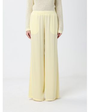 Fabiana Filippi Satin Palazzo Trousers - Natural