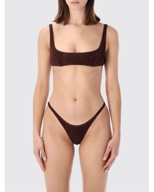 Oséree Lurex Jersey Bikini - Natural