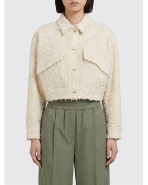 Brunello Cucinelli Fuzzy Denim Jacket - Natural
