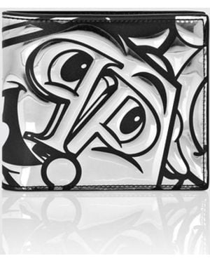 Philipp Plein Smile Calf Leather Wallet - White