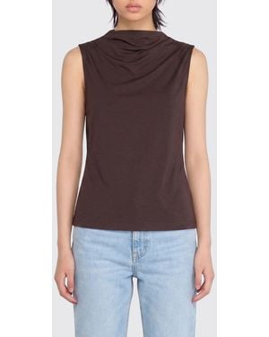 Semicouture Viscose Josepha Top - Brown