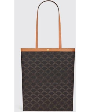 Celine Bolso Triomphe De Algodón Revestido - Blanco