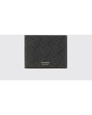 Ferragamo Portemonnaie Herren - Grau