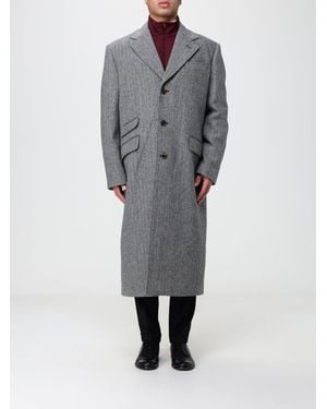 Valentino Garavani Single-Breasted Long Coat - Grey