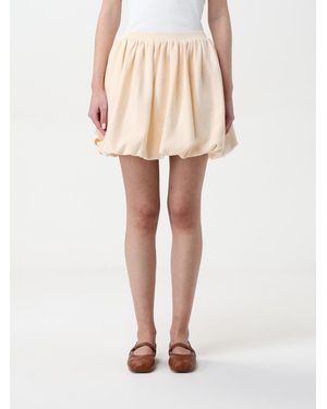 Marni Pleated Mini Skirt - Natural