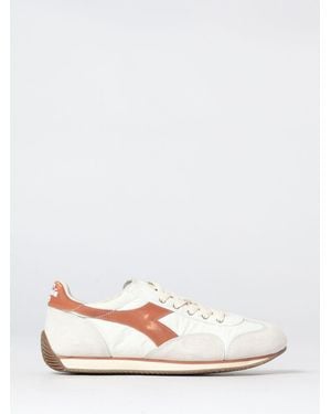 Diadora Suede And Nylon Equipe Trainers - White