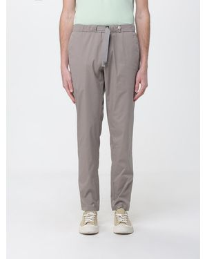 Myths Drawstring Cotton Blend Trousers - Grey