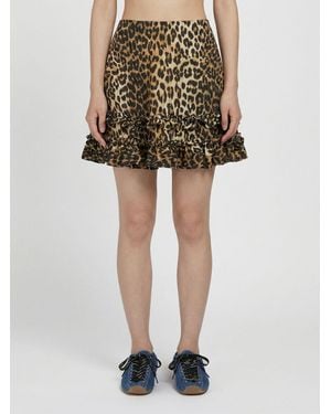Ganni Falda Mujer - Marrón