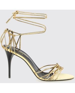 Saint Laurent Sandalo Babylone - Metallizzato