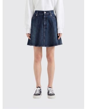 Brunello Cucinelli Cotton Mini Skirt - Blue
