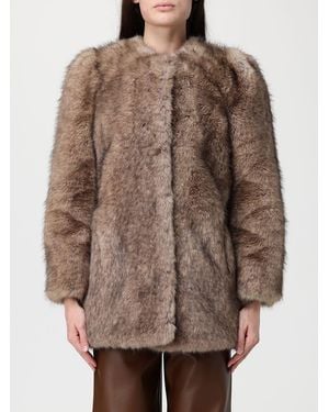 Stand Studio Fur Coat - Brown