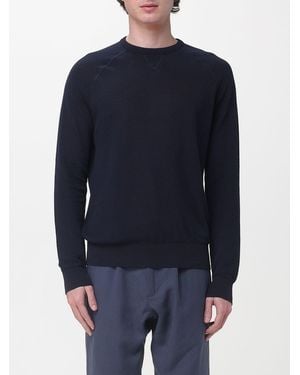 Eleventy Cotton Crew Neck Jumper - Blue