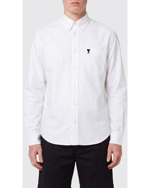 Ami Paris Casual Cotton Shirt - White