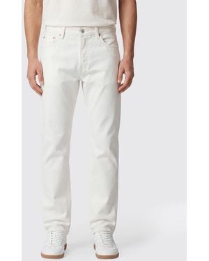 Levi's Jeans 501 De Denim De Algodón - Blanco