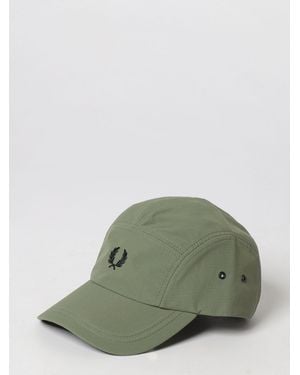 Fred Perry Ripstop Nylon Baseball Cap With Embroidered Logo - Green