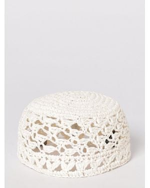 Emporio Armani Crocheted Hat - Natural