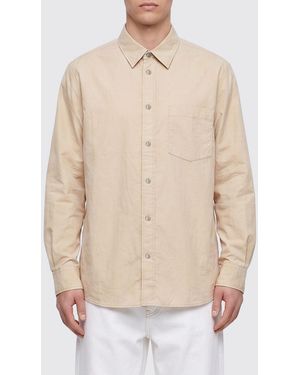 Lemaire Cotton And Silk Shirt - Natural