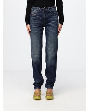 DIESEL D-Heel High-Waisted Straight-Leg Denim Jeans - Blue