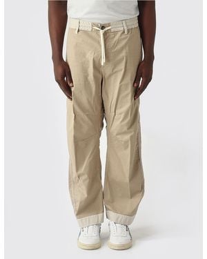 DSquared² Stretch Cotton Drawstring Pants - Natural