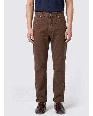 Brunello Cucinelli Straight Stretch Denim Jeans - Brown