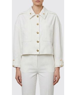 Elisabetta Franchi Gabardine Jacket - White