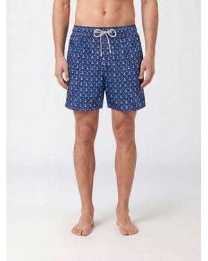 MC2 Saint Barth Printed Boxer Swim Trunks - Blue