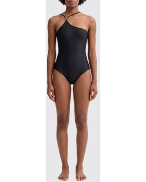 Coperni Asymmetric Swimsuit - Black