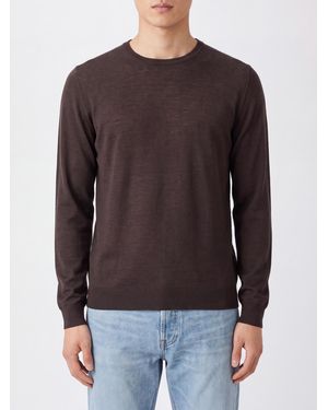 John Smedley Crewneck Sweater - Brown