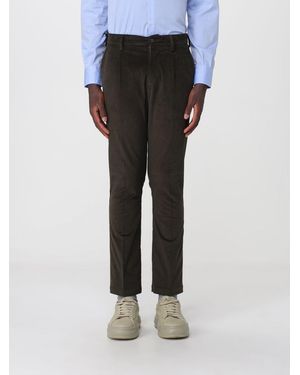 Brooksfield Straight Fit Stretch Cotton Corduroy Pants - Brown