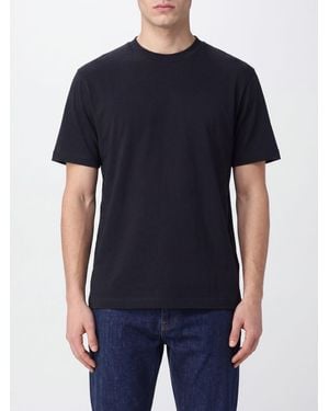 Brioni Crew Neck Short-Sleeved T-Shirt Crafted - Blue