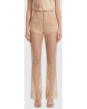 GIUSEPPE DI MORABITO Lace Slim Fit Trousers - Natural