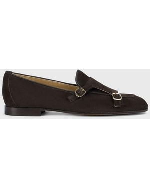 Doucal's Suede Monk Strap Shoes - Multicolour