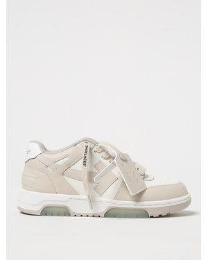 Off-White c/o Virgil Abloh Out Of Office Leather Trainers - Natural