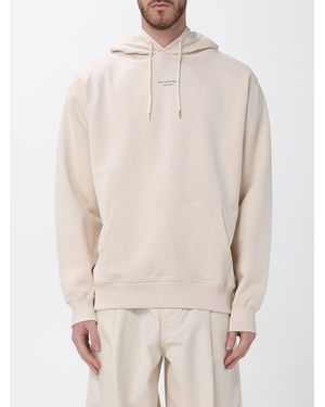 Drole de Monsieur Cotton Hoodie With Logo - Natural