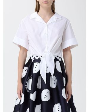 ALESSANDRO ENRIQUEZ Cropped Cotton Shirt - White