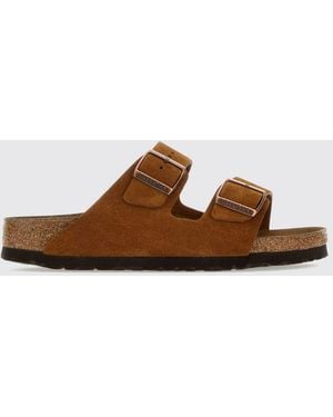 Birkenstock Arizona Wildleder-Sandalen Mit Doppeltem Riemen - Braun