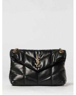 Saint Laurent Borsa A Spalla Puffer - Nero