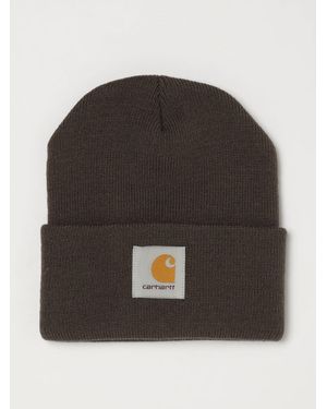 Carhartt Acrylic Beanie Hat With Cuffed Brim And Embroidered Logo - Black